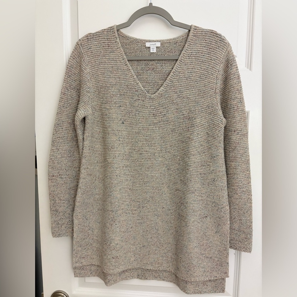J. Jill Tunic Sweater ~ Small Petite ~ Oatmeal